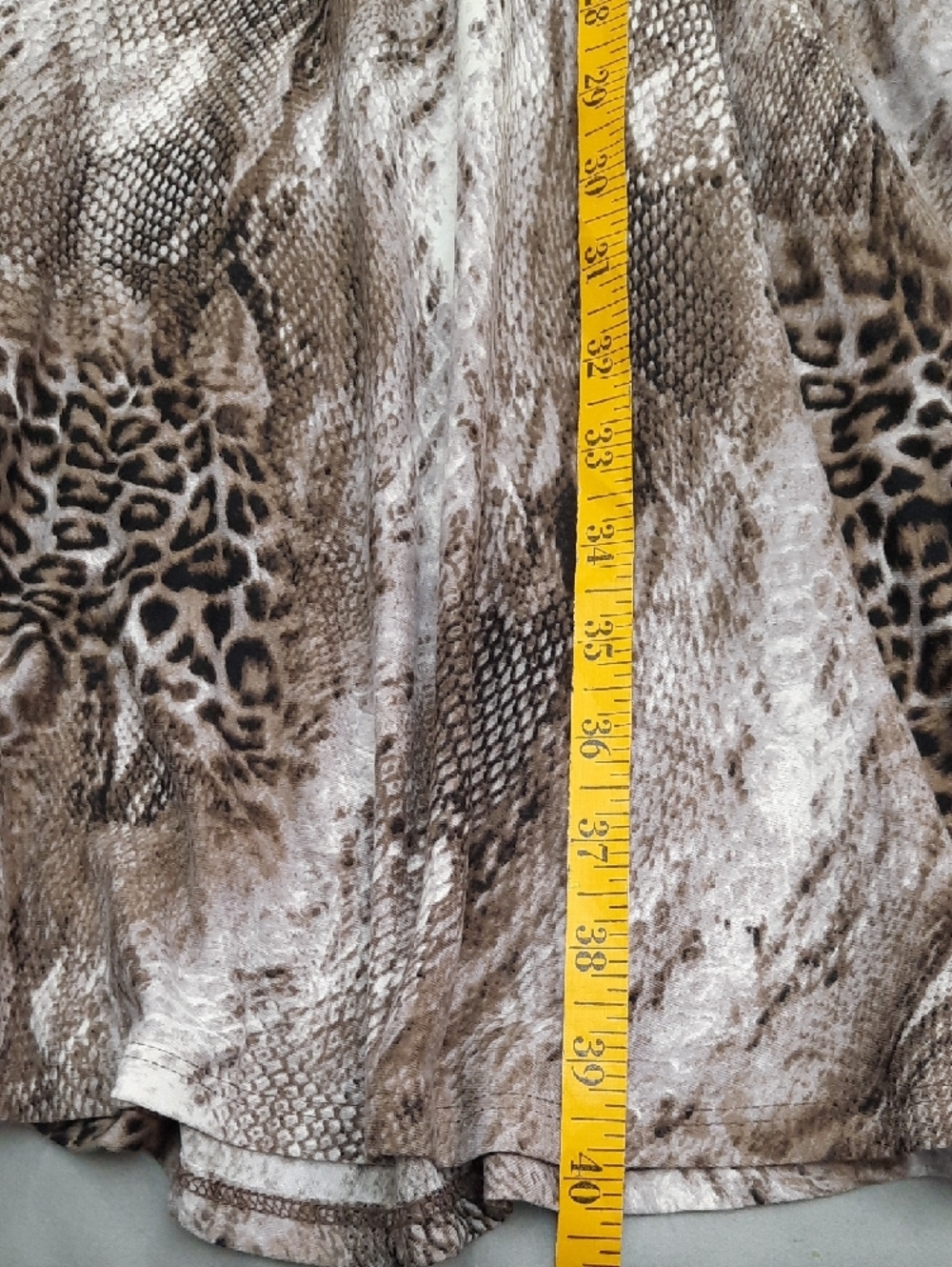 LuLaRoe's Sleeveless Brown Animal-Print Fit & Flare Dress - Size M - Picture 8 of 9